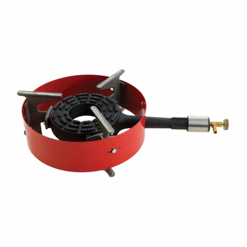 Gas burner 8 kW without flame-failure safety device, with ring