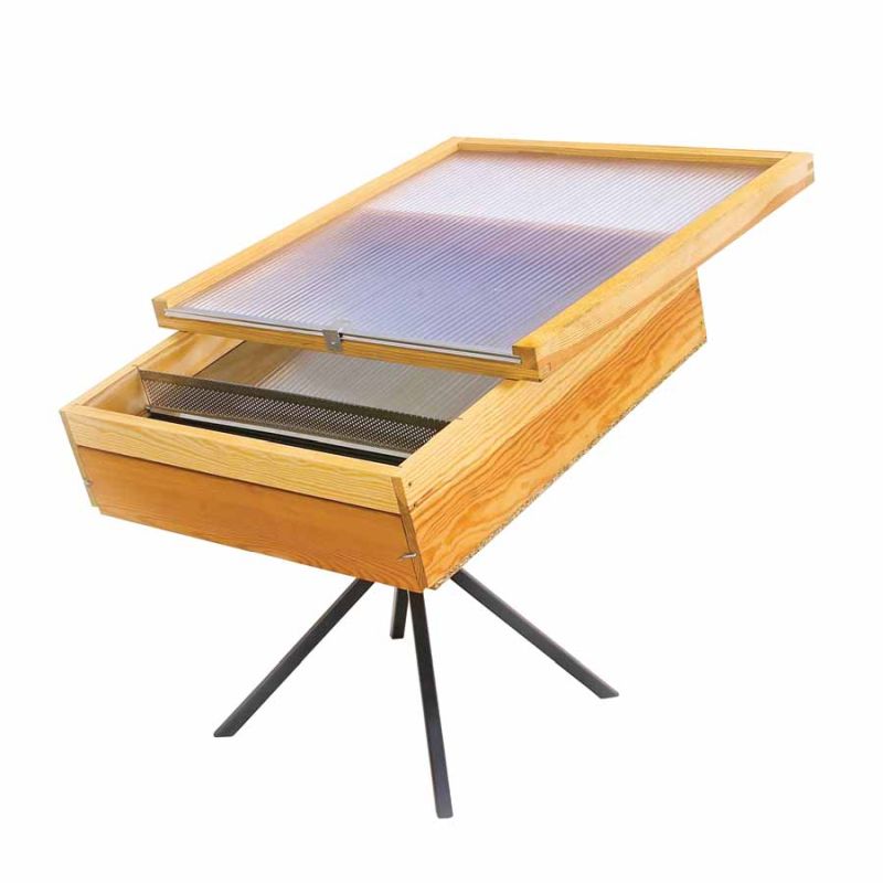Solar Wax Melter for 2 Frames with Rotatable Stand – Item no. 3312