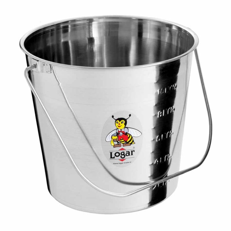 Logar 11 l Wax Pail with Stainless Steel Handle