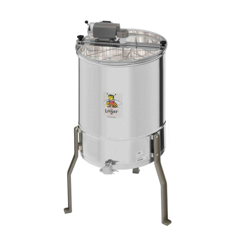 Logar 3-frame honey extractor with motor drive, 40 cm drum – Item No. 4004