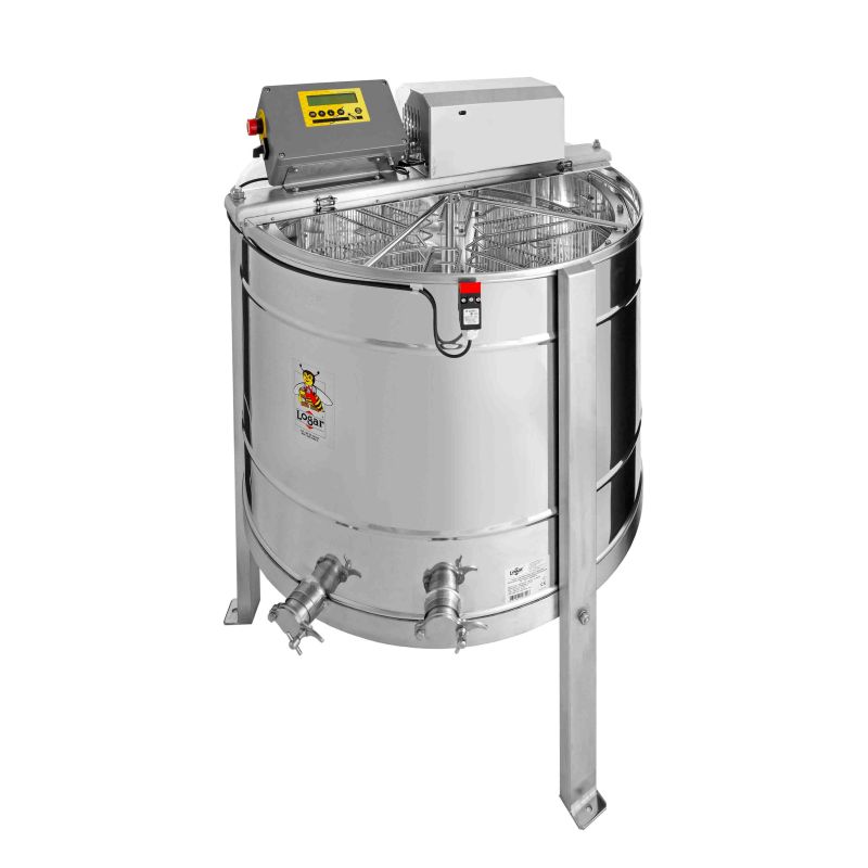 Logar 8-frame self-reversing honey extractor, fully electronic (24 x 48 cm) – Art. No. 4401