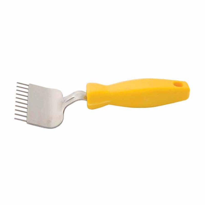 Stainless Steel Scoring Fork – Plastic Handle