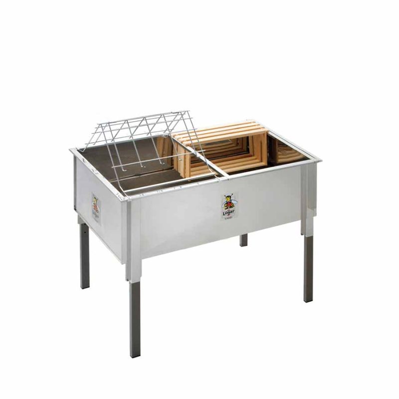 Logar Uncapping Tank 100 cm, horizontal stainless steel (Art. 8020)