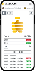 Mobile App for Beehive Scales
