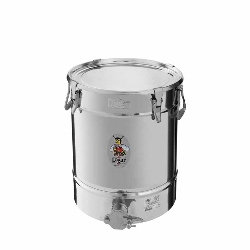 Logar filling container 35 kg with sloped bottom, 4 clamp fastenings (Art. No. 2022)