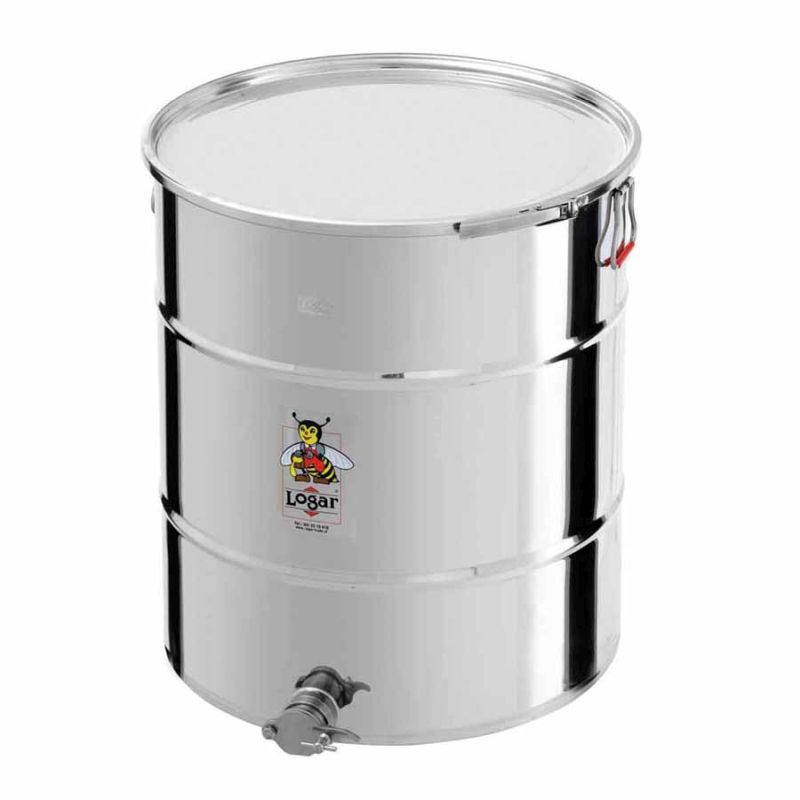 Logar Filling Container 170 kg with Clamp-Ring Closure, Stainless Steel - Item No. 2221